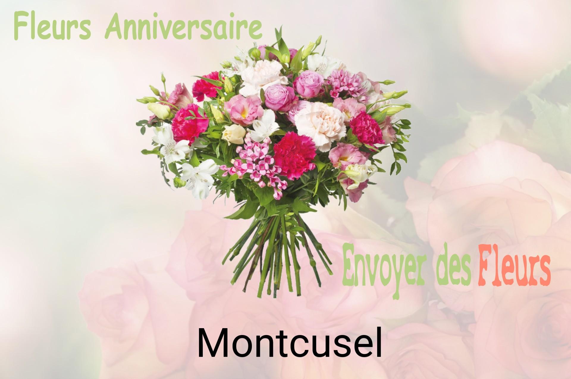 Bouquet de fleurs d’anniversaire livré à Montcusel